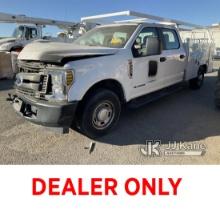 2019 Ford F350 Service Truck Not Running, severe Front End Damage, Air Bags Deployed
