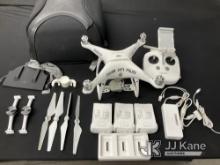 DJI Phantom Drone With Backpack And Accessories (Used) NOTE: This unit is being sold AS IS/WHERE IS 
