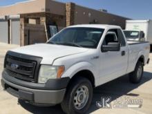 2014 Ford F150 4x4 Pickup Truck Runs & Moves) (Jump to Start, Cracked Windshield