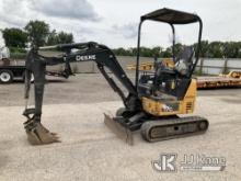 2017 John Deere 17G Mini Hydraulic Excavator Runs, Moves, Operates