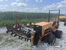 2000 Case Maxi Sneaker Walk Beside Articulating Combo Trencher/Vibratory Cable Plow Runs, Moves & Op