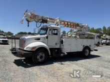 Terex/Telelect Commander C4047, Digger Derrick rear mounted on 2007 Peterbilt 335 Utility Truck Runs