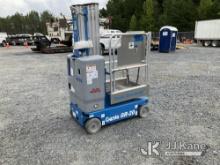 2016 Genie GR-20 Runabout Personnel Lift Duke Unit) (Not Running Condition Unknown, Hyd Lines Unhook