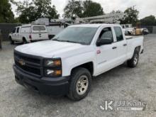 2015 Chevrolet Silverado 1500 4x4 Extended-Cab Pickup Truck Runs & Moves) (Body/Paint Damage