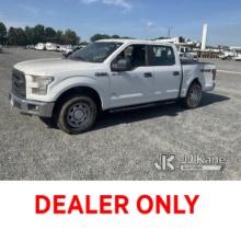 2016 Ford F150 4x4 Crew-Cab Pickup Truck Runs & Moves) (Check Engine Light On, Body Damage