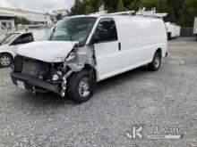 2023 Chevrolet Express 3500 Cargo Van Wrecked, Air Bag Deployed, Not Running, Condition Unknown) (Ti