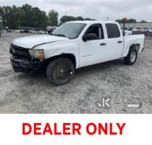 2012 Chevrolet Silverado 1500 4x4 Crew-Cab Pickup Truck Runs & Moves) (Wrecked, Body Damage