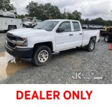 2016 Chevrolet Silverado 1500 4x4 Extended-Cab Pickup Truck Runs & Moves) (Jump To Start Body/Rust/P