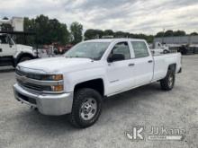 2015 Chevrolet Silverado 2500HD 4x4 Crew-Cab Pickup Truck Runs & Moves) (Check Engine Light On, Body