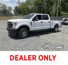 2022 Ford F250 4x4 Crew-Cab Pickup Truck Runs & Moves) (Wrecked, Body Damage