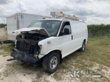 2012 GMC Savana G3500 Cargo Van Condition Unknown, Wrecked, Airbags Deployed. BUYER MUST LOAD OR TOW