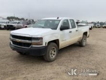 2017 Chevrolet Silverado 1500 4x4 Extended-Cab Pickup Truck Runs, Moves, Engine Light, Rust, Body Da