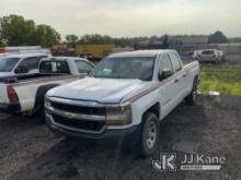 2016 Chevrolet Silverado 1500 4x4 Extended-Cab Pickup Truck Runs & Moves, Check Engine Light On, Bod