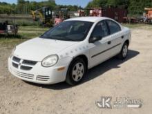 2004 Dodge Neon 4-Door Sedan Runs, Moves, Rust, Engine Light, ABS Light, Passenger Front Tire Leaks 