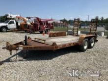 2007 Bri-Mar EH-14-7 T/A Tagalong Equipment Trailer Rust Damage