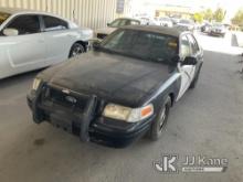 2010 Ford Crown Victoria Police Interceptor 4-Door Sedan Runs & Moves, Check Engine light Is On, Dri