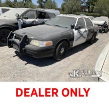 2007 Ford Crown Victoria Police Interceptor 4-Door Sedan Not Running, Mechanical Issue, Back Doors D