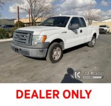 2009 Ford F150 Extended-Cab Pickup Truck, Key J81 Runs & Moves, Abs Light On, Tire Light On