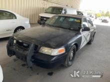 2010 Ford Crown Victoria Police Interceptor 4-Door Sedan Runs & Moves, Horn Does Not Work