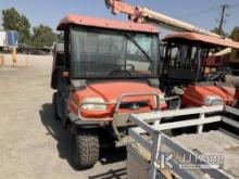 2010 Kubota RTV900 Utility Cart Not Running, Operation Unknown