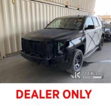 2017 Chevrolet Tahoe Police Package Sport Utility Vehicle Runs & Moves, Stripped Of Parts, Missing F