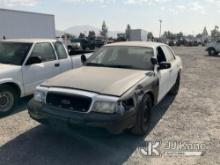 2011 Ford Crown Victoria Police Interceptor 4-Door Sedan Cranks Does Not Start, Has Body Damage, Mis