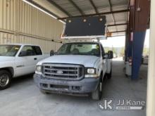 2003 Ford F-350 SD Cab & Chassis Runs & Moves, GVWR Sticker Is Illegible
