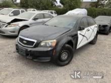 2012 Chevrolet Caprice 4-Door Sedan Not Running, Engine Bay Stripped Of Parts, Interior Stripped Of 