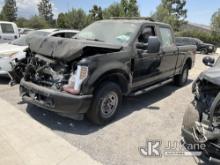 2019 Ford F-350 SD Crew Cab Pickup 4-DR Not Running, Wrecked, Airbags Deployed, Missing Rear Tail Li