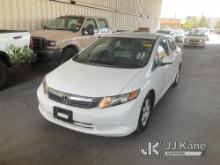 2012 Honda Civic 4-Door Sedan Runs & Moves, CNG Tank Expires In 2027