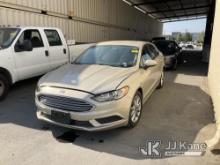 2017 Ford Fusion 4-Door Sedan Runs & Moves, Engine Knocking, Check Engine Light On