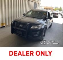 2016 Ford Explorer AWD Police Interceptor Sport Utility Vehicle Runs & Moves, Paint Damage,Has open 