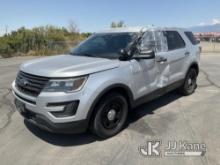 2016 Ford Explorer AWD Police Interceptor 4-Door Sport Utility Vehicle Wrecked Driver side) (Runs & 