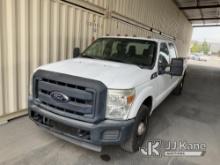 2012 Ford F350 Pickup Truck Runs & Moves,  Interior Missing Parts, Paint Damage