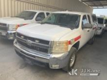 2008 Chevrolet Silverado 2500HD 4x4 Extended-Cab Pickup Truck Runs & Moves, Paint Damage