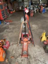 FLOOR JACK, ROLLING SHOP STOOL, MECHANICS CREEPERS (2)