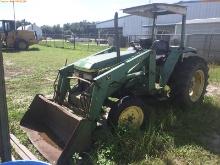 8-01110 (Equip.-Tractor)  Seller: Florida State D.E.P. 1995 JOHN DEERE 1070 OROP