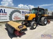 2014 Massey Ferguson 4608 Sweeper Utilty Tractor with Box Blade