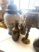 Vase and candle holders