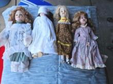 4 Vintage dolls 18 inches tall