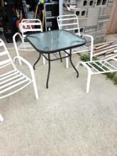 Patio table with three chairs