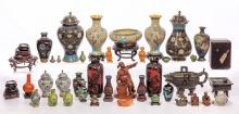 Asian Cloisonne and Decorative Object Assortment