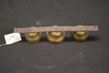 Set of 3 Vintage Shaft Sleigh Bells
