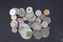 Mixed Bag of Foreign Coins; No Silver