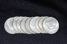 10 - 1950s Franklin Half Dollars; Avg. Circ.; 10xBid