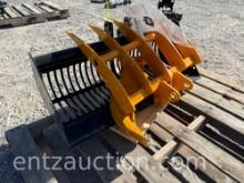 MINI EX ATTACH, 31" SAND BUCKET, RAKE & RIPPER