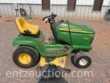 JD LT166 RIDING MOWER, 46" DECK,