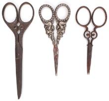 VICTORIAN ANTIQUE SCISSOR MADE IN GERMANY LOT OF 3