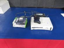 XBOX 360 CONSOLE WITH GAMES