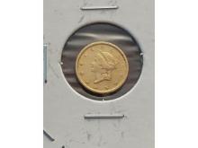 1853 TYPE 1 $1. GOLD PIECE